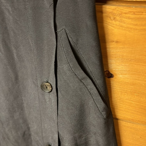 Rachel Comey Women’s 100 % Silk Skort Culottes 2 black Midi wrap buttons pockets - Picture 8 of 11